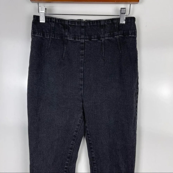 Urban Outfitters BDG Black High Waist Pull On Skinny Jeans Back Zipper Womens 28 - Picture 3 of 7